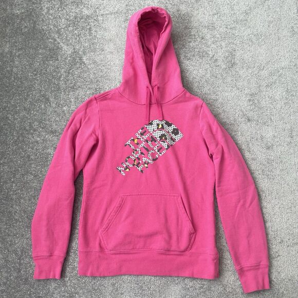 The North Face Hoodie Womens Small Pink Hooded Pullover Sweatshirt Sweater - Picture 1 of 7